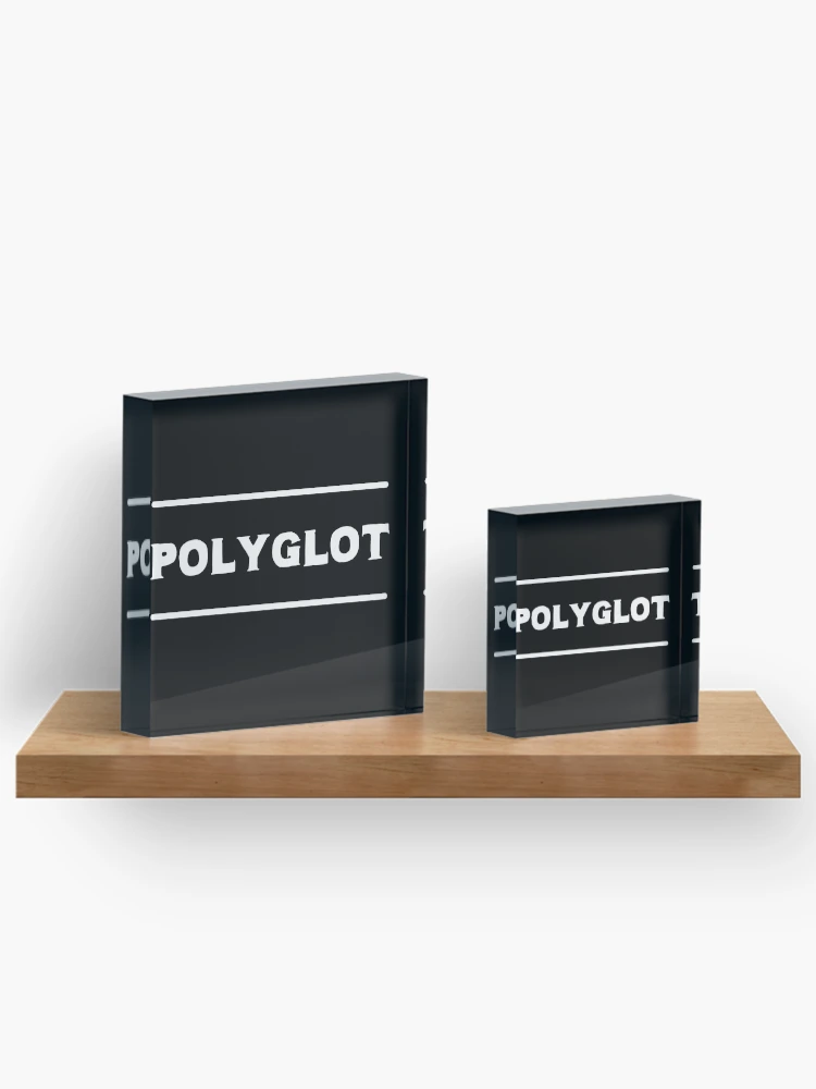 Thumbnail 3 von 5, Acrylblock, Polyglott designt und verkauft von DesignsofNote.