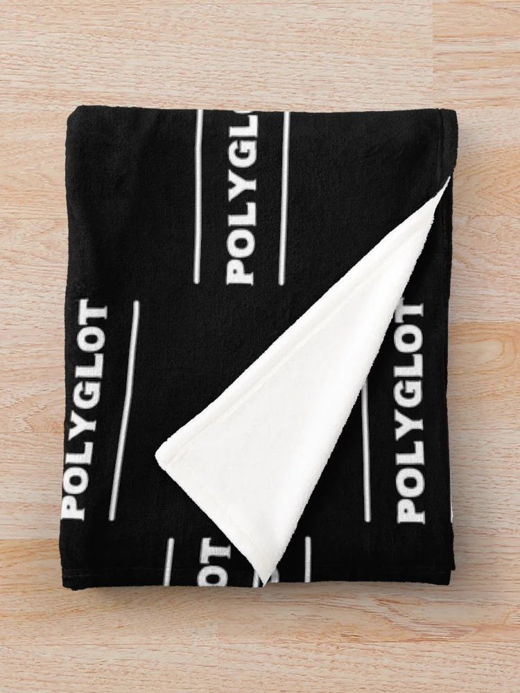 Thumbnail 3 of 6, Throw Blanket, Polyglot designed and sold by DesignsofNote.