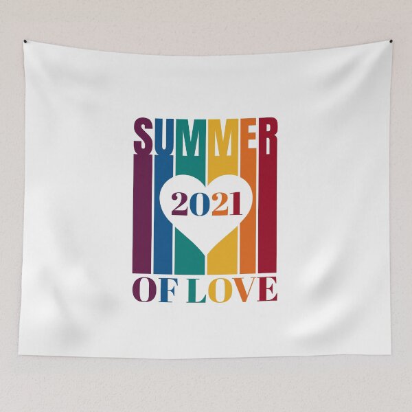 Item preview, 2021 Summer Of Love | Sunny t-shirt design designed and sold by Lees Tees.