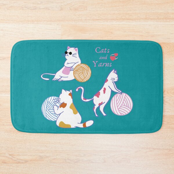 Item preview, Cats and yarns designed and sold by ExquisiteHut.