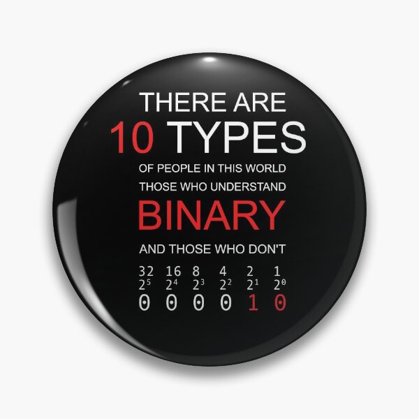Item preview, THERE ARE 10 TYPES OF PEOPLE IN THIS WORLD. THOSE WHO UNDERSTAND BINARY AND THOSE WHO DON'T Programmer and Developer Design designed and sold by Count4U.
