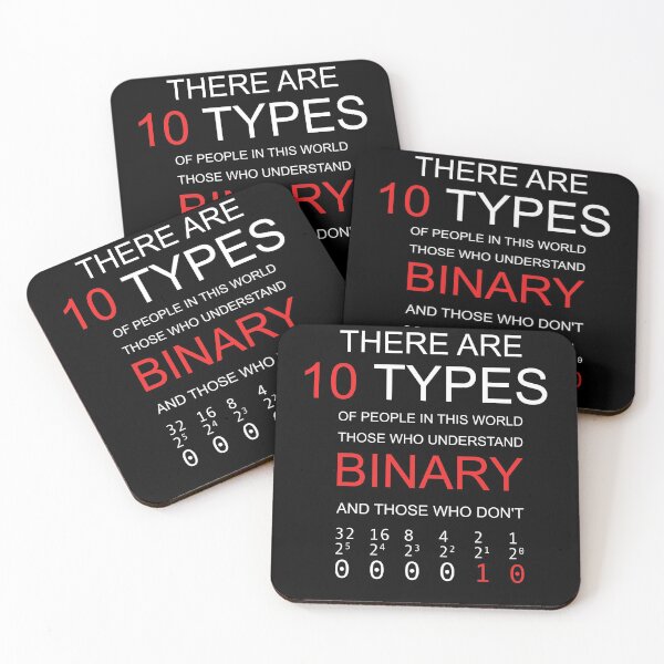 Item preview, THERE ARE 10 TYPES OF PEOPLE IN THIS WORLD. THOSE WHO UNDERSTAND BINARY AND THOSE WHO DON'T Programmer and Developer Design designed and sold by Count4U.