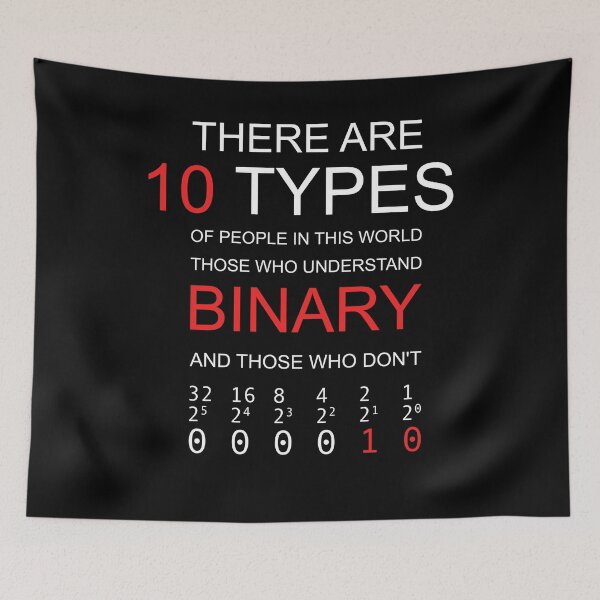 Item preview, THERE ARE 10 TYPES OF PEOPLE IN THIS WORLD. THOSE WHO UNDERSTAND BINARY AND THOSE WHO DON'T Programmer and Developer Design designed and sold by Count4U.