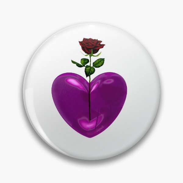 Item preview, Rose in a Heart Shaped Bubble designed and sold by EricLappala.