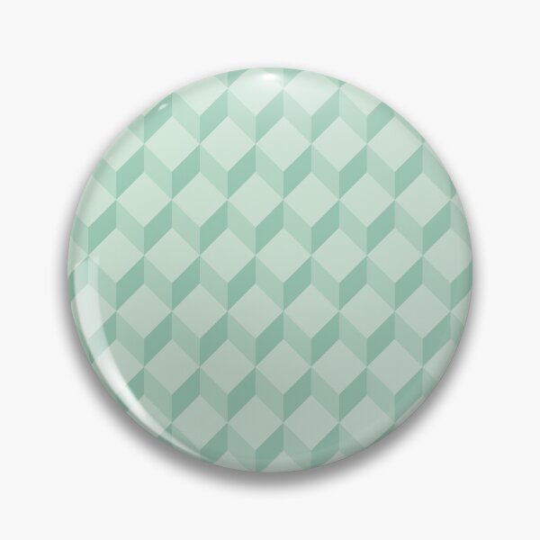 Item preview, green 3d geometic cube pattern designed and sold by Asa-design.