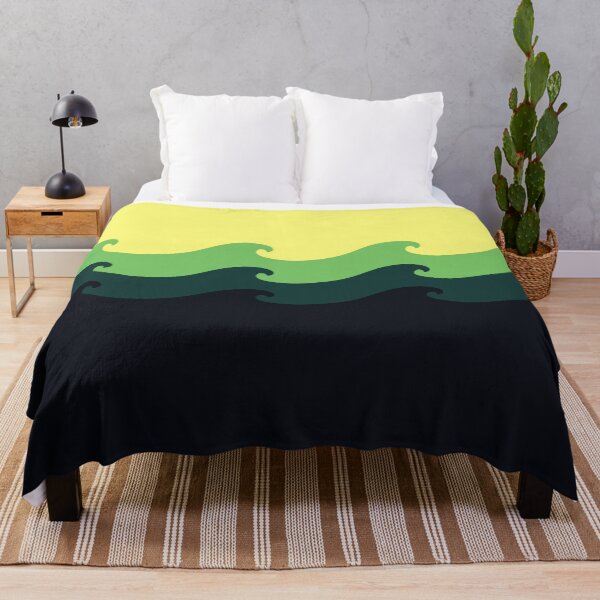 Item preview, Three Waves Design in Yellow and Green designed and sold by NamColors.