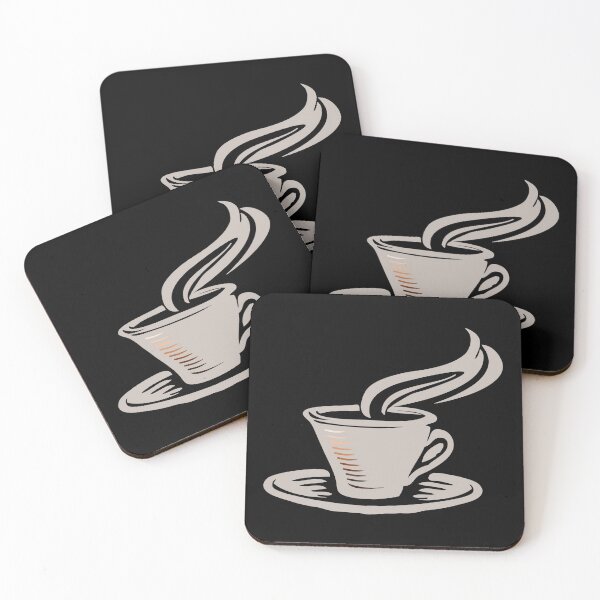 Item preview, Coffee Charging Battery funny energy levels aesthetic coffee cup and saucer with steam - Dark Mode edition designed and sold by Deegital18.