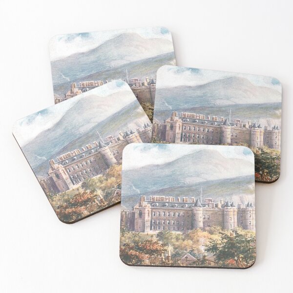 Item preview, Vintage Illustration of Holyrood Palace & Arthur's Seat designed and sold by yourscotland.
