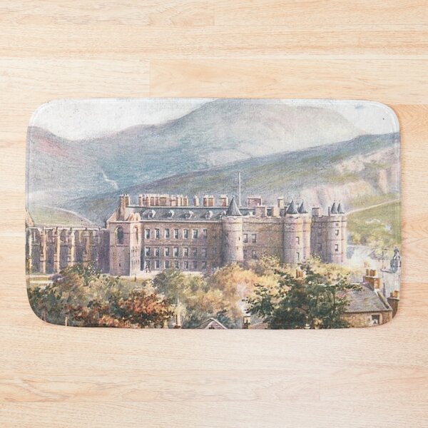 Item preview, Vintage Illustration of Holyrood Palace & Arthur's Seat designed and sold by yourscotland.