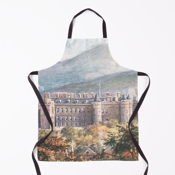 Item preview, Vintage Illustration of Holyrood Palace & Arthur's Seat designed and sold by yourscotland.