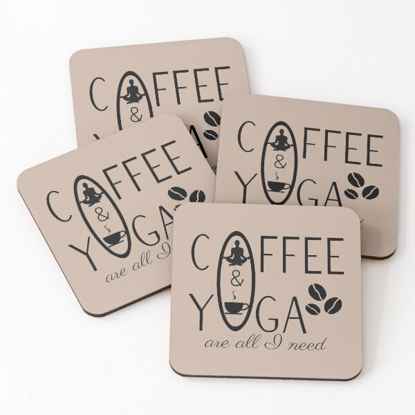 Item preview, Yoga and coffee - Coffee and yoga lovers designed and sold by Alice-Elgawi.