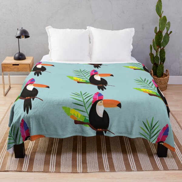 Item preview, Toucan tropical pattern designed and sold by Iojofruits.