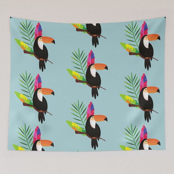 Item preview, Toucan tropical pattern designed and sold by Iojofruits.