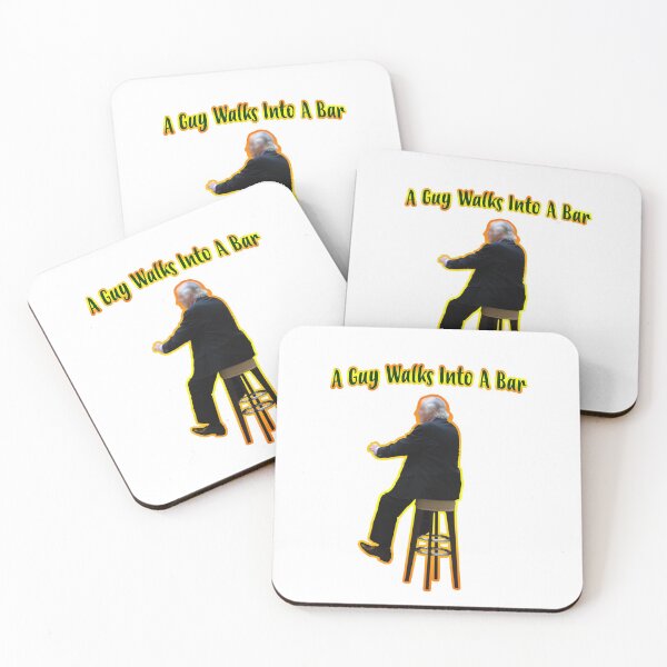 Item preview, a guy walks into a bar golden designed and sold by Alluka Brand.