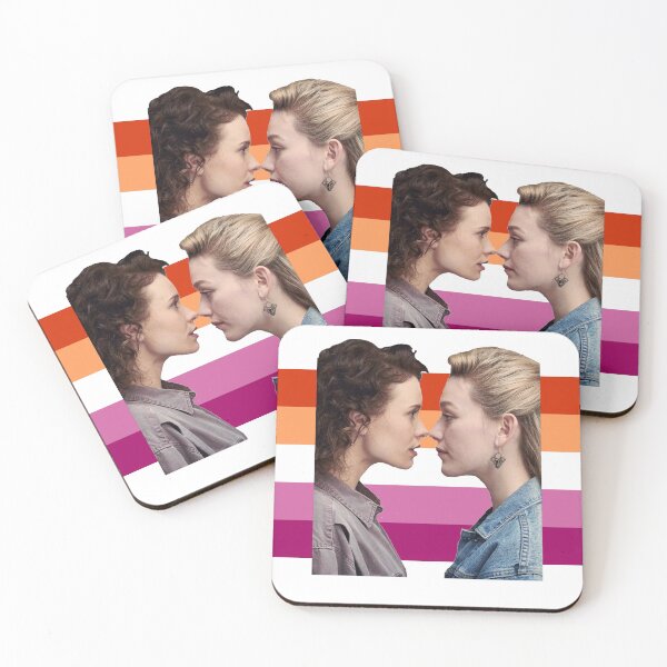 Item preview, Dani and Jamie (The Haunting of Bly Manor) on lesbian flag designed and sold by DMBurton.