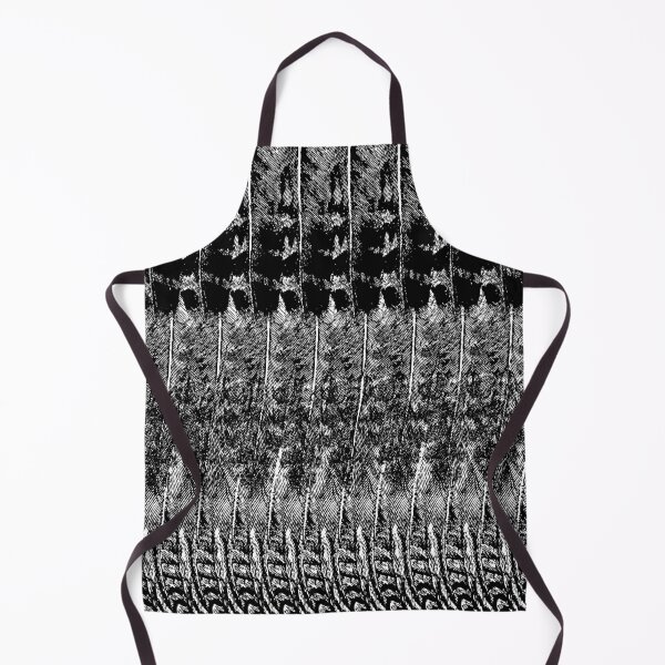 Feather Pattern | Black and White | Bird Feathers | Patterns in Nature | Apron