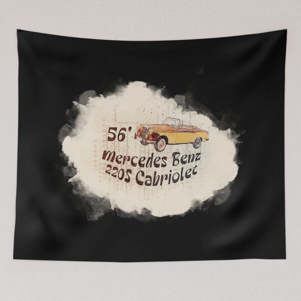 Item preview, Mercedez Bens 220S Cabriolet Vintage Sketch designed and sold by Ratch2929.