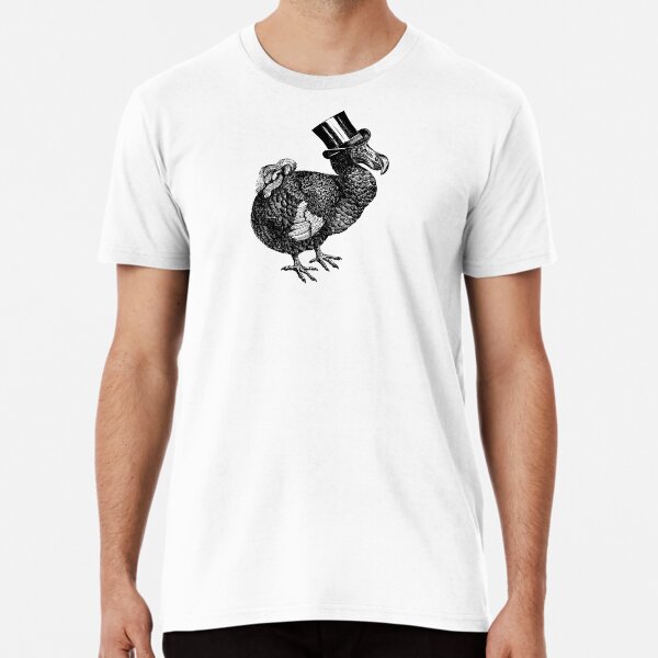 Mr Dodo | Vintage Dodos | Black and White | Premium T-Shirt