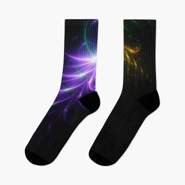 Item preview, Beautiful Abstract Pattern Of Colored Smooth Lines On A Black Background designed and sold by tatkhagata.