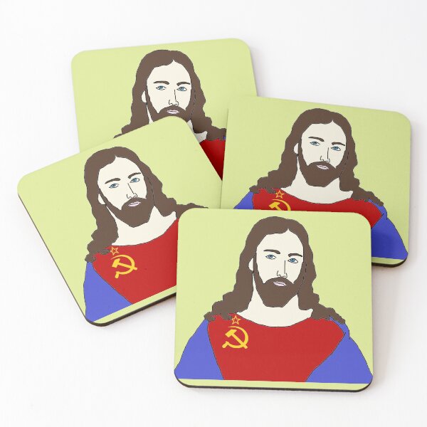 Item preview, Diseño de hoz y martillo de Jesús comunista designed and sold by RevolutionInPaint.