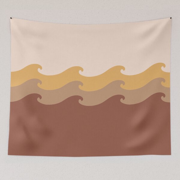 Item preview, Three Mini Wavy Design in Boho Color Palette designed and sold by NamColors.
