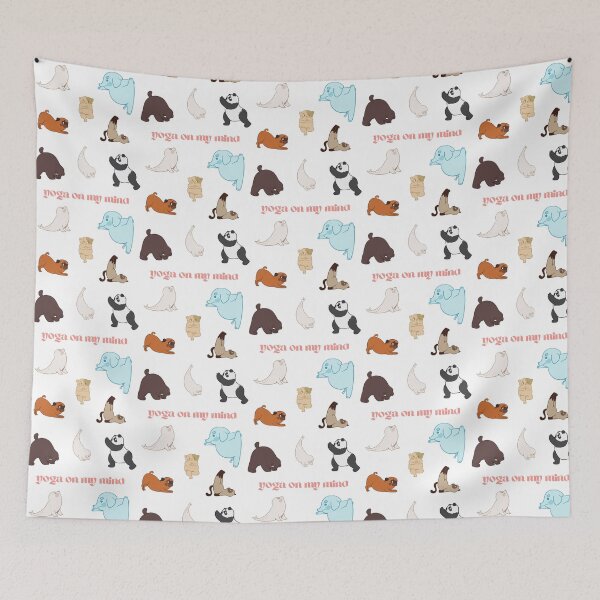 Item preview, YOGA ON MY MIND ANIMAL GIFT YOGA LOVER GIFT MEDITATION LOVER designed and sold by KUKUYET.