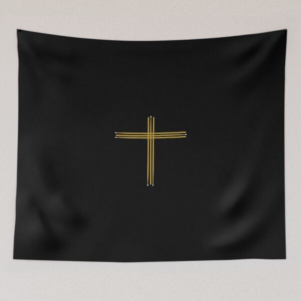 Item preview, Christian Drum Stick Cross Long Sleeve T Shirt designed and sold by derekvella.