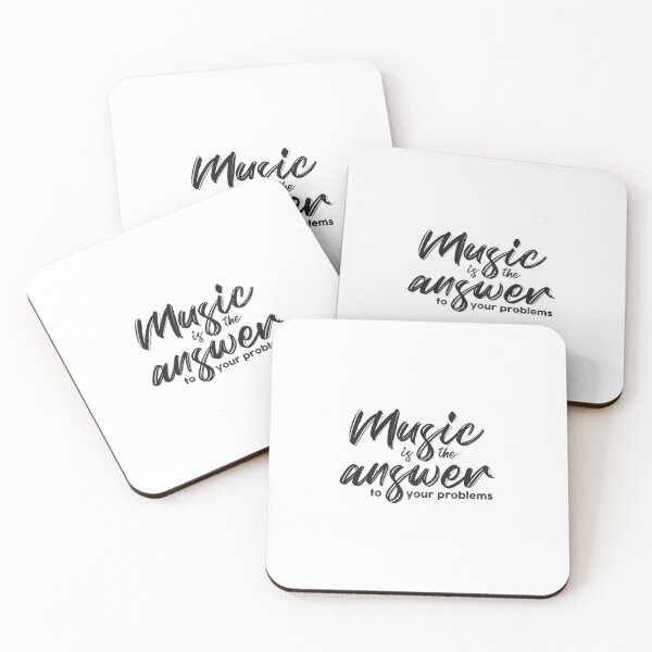 Item preview, Electronic Music Dj gift, Music is The Answer to your problems, 90s House music hymn. designed and sold by paulo silveira.