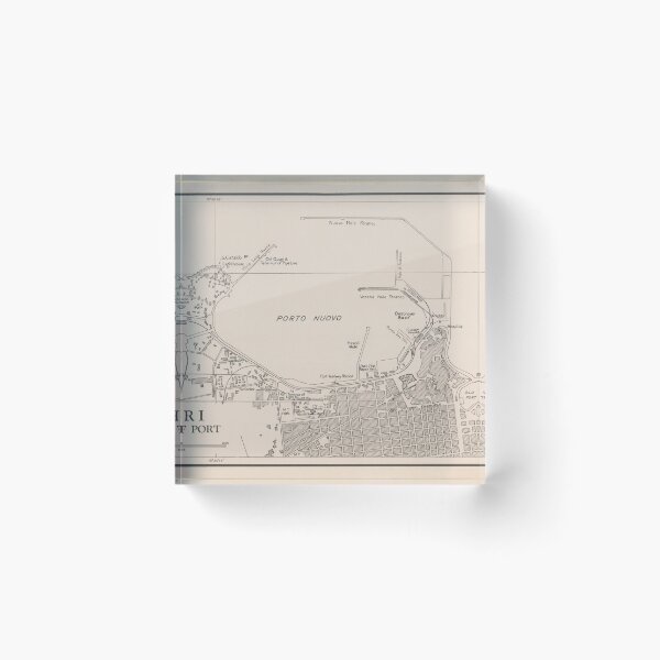 Item preview, Old Bari Italy Map (1943) Vintage Apulia Capital City Atlas designed and sold by BravuraMedia.