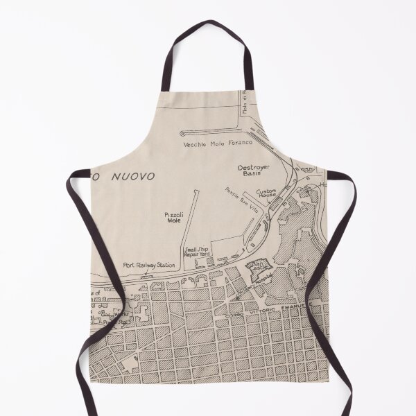 Item preview, Old Bari Italy Map (1943) Vintage Apulia Capital City Atlas designed and sold by BravuraMedia.