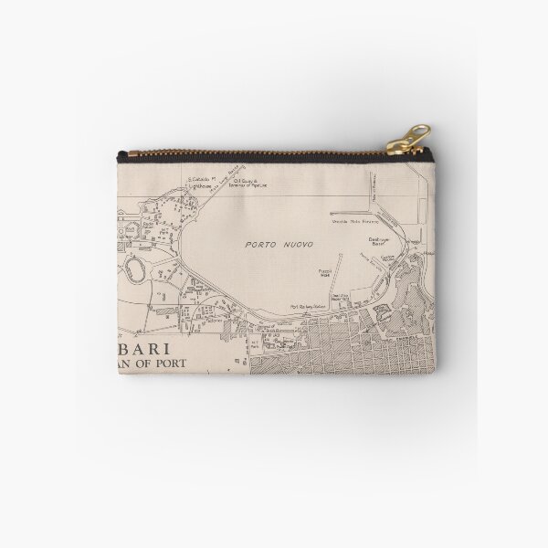 Item preview, Old Bari Italy Map (1943) Vintage Apulia Capital City Atlas designed and sold by BravuraMedia.