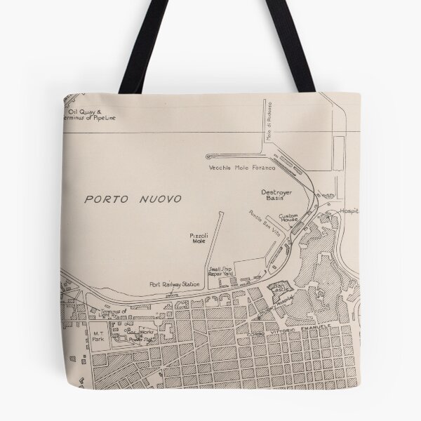 Item preview, Old Bari Italy Map (1943) Vintage Apulia Capital City Atlas designed and sold by BravuraMedia.