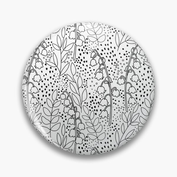 Item preview, Lily of The Valley Pattern - Black and White designed and sold by monitdesign.