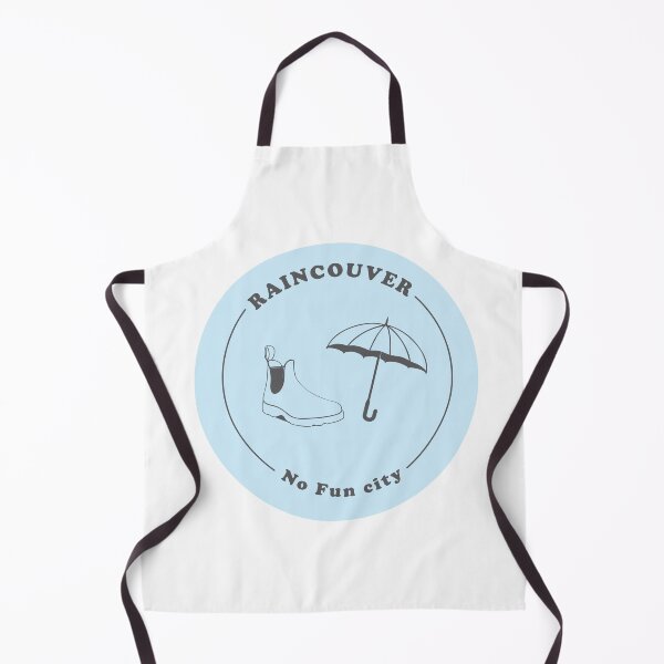 Item preview, No fun City Illustration vancouver boot and umbrella designed and sold by DesignCrazies.