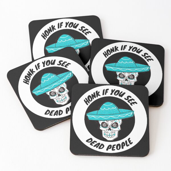 Item preview, Honk If You See Dead People - Cool Skull with Hat design designed and sold by LordAudes.