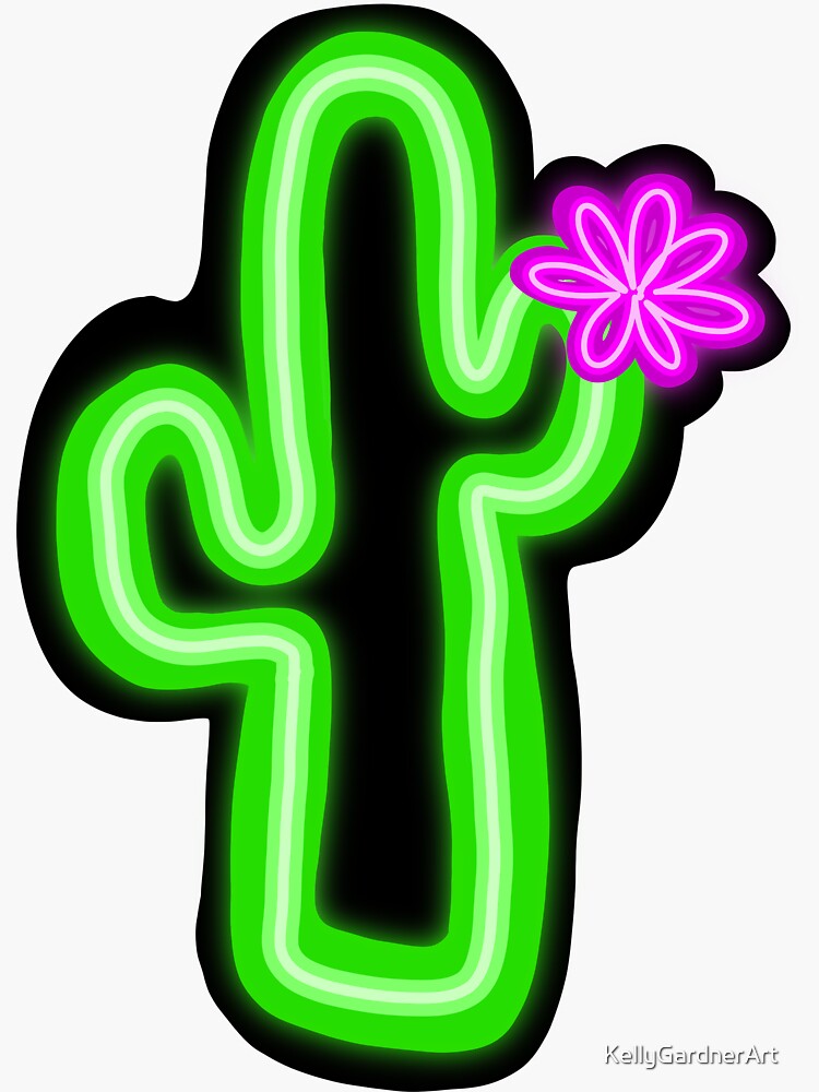Cactus Neon Sign Green Aesthetic Light Sign