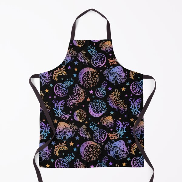 Item preview, Mystical Magic Wicca Fairytale Halloween Pattern Gradient On Black designed and sold by Gsallicat.