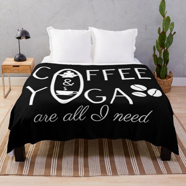Item preview, All I need is yoga and coffee - Coffee and yoga lovers designed and sold by Alice-Elgawi.