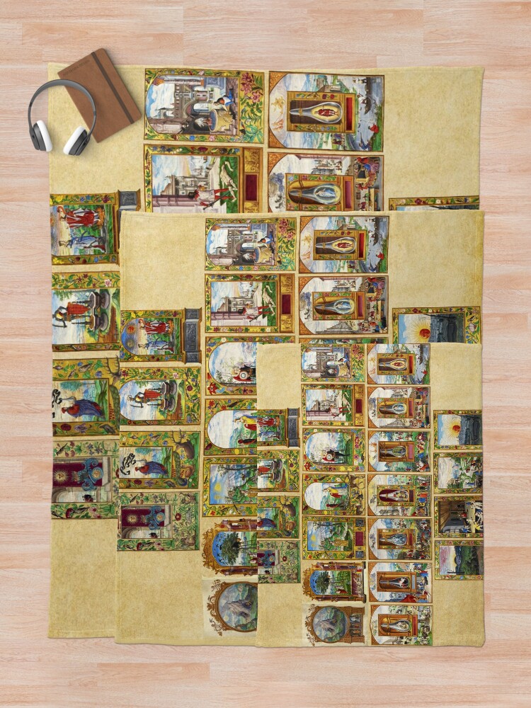 Alternate view of Splendor Solis Throw Blanket