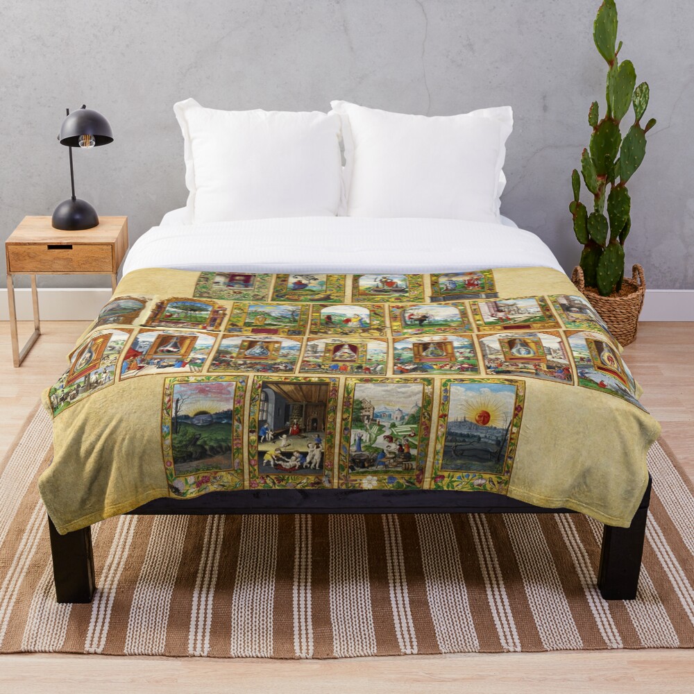 Splendor Solis Throw Blanket