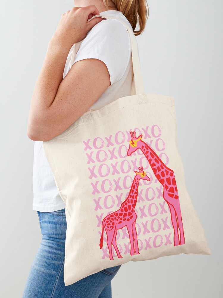 Giraffe party animal Tote Bag by Madame Memento - Pixels Merch