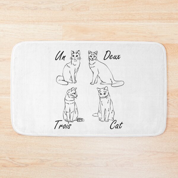 Item preview, Un Deux Trois Cat - French designed and sold by TheInkElephant.