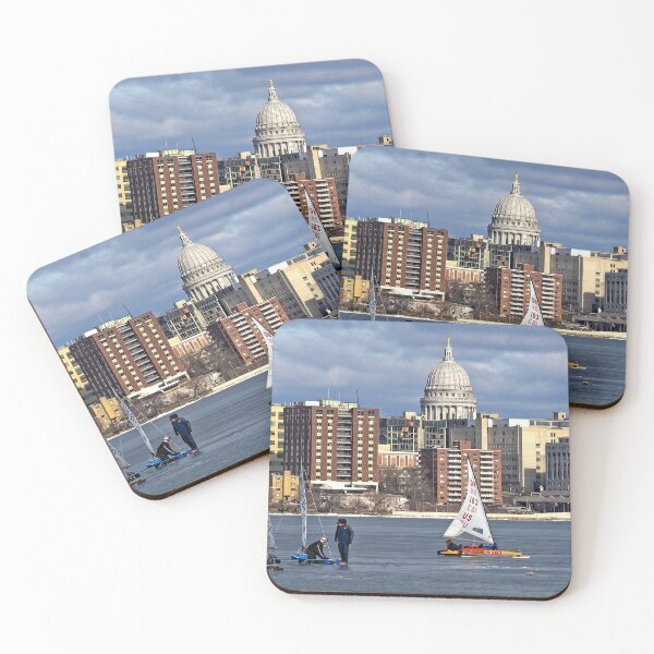 Item preview, Ice boats and Capitol, Madison, Wisconsin 2 designed and sold by StevenRalserPhoto.