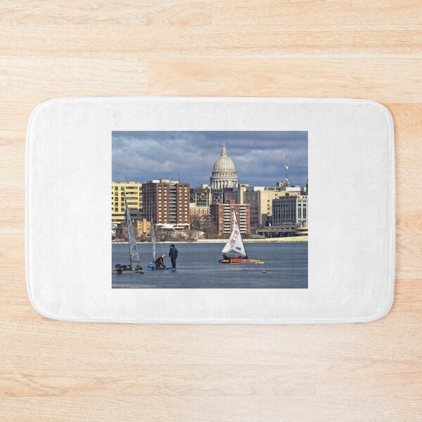 Item preview, Ice boats and Capitol, Madison, Wisconsin 2 designed and sold by StevenRalserPhoto.
