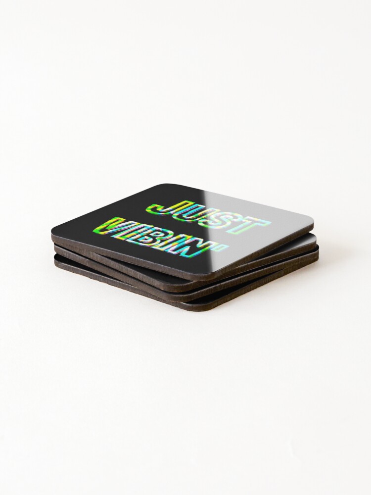 Thumbnail 4 of 5, Coasters (Set of 4), Just Vibin' designed and sold by DesignsofNote.