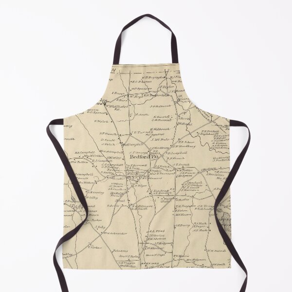 Item preview, Old Bedford NH Map (1892) Vintage Southern New Hampshire Town Atlas designed and sold by BravuraMedia.