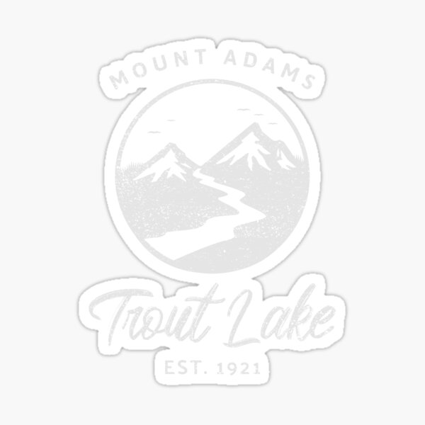 Vista previa del artículo con la obra «TROUT LAKE, TROUT LAKE WA, MOUNT ADAMS, TROUT LAKE REGALOS, MT ADAMS REGALOS Y SOUVINERS», diseñado y vendido por happiness1000.