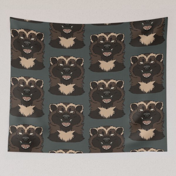Item preview, Wolverine Animal Symmetry Graphic designed and sold by HarpWyrmDraws.