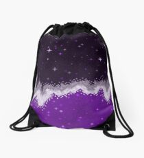 Ace Pride Flag Galaxy Drawstring Bag