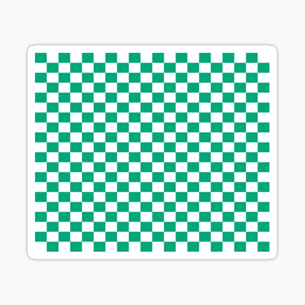 peach checkered print sticker by redpandainc redbubble
